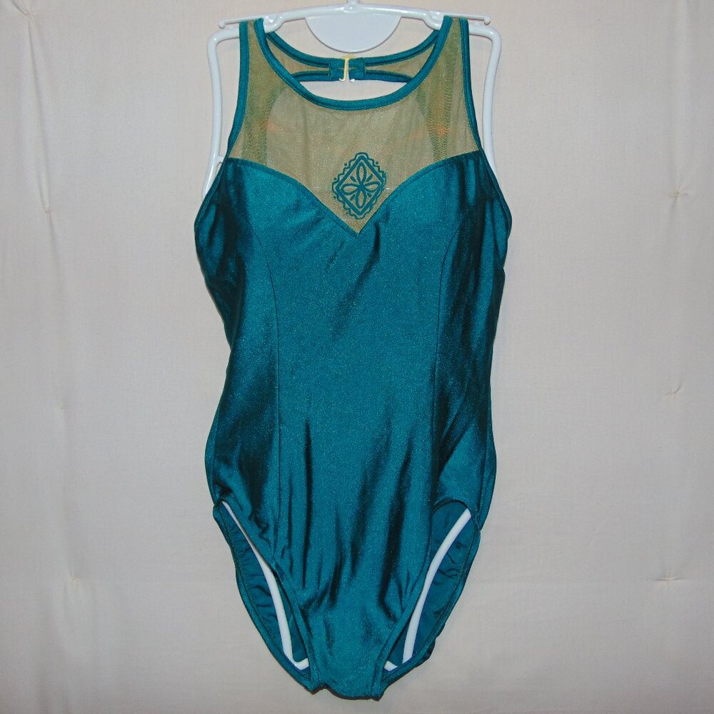 Green Lace Bodice Leotard [No tag] AM?